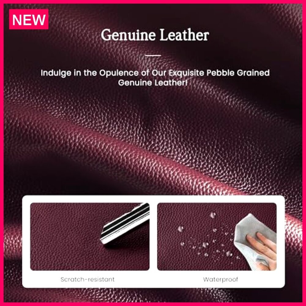 Genuine Leather Hobo Bag with RFID Wallet, Anti-Theft, Convertible Crossbody - Picture 6 of 8